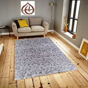 Kelim Flat-Weave Natural-Multi Plain SilverB Reversible Area Rug BambooSilk rugs