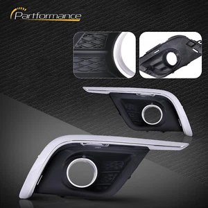 1 par de luces antiniebla delanteras bisel cubierta cromo moldura para Buick Envision 2016-2018 - Imagen 1 de 12