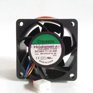 For SUNON PSD4806PMB1-A 6CM 6038 48V 12W 4pin Server High Airflow Cooling Fan - Picture 1 of 3