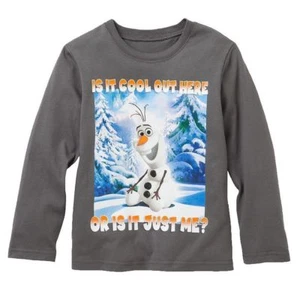 NWT ☀OLAF-FROZEN☀ Sz 4 4T LONG SLEEVE t-shirt DISNEY New COOL Boys - Picture 1 of 1