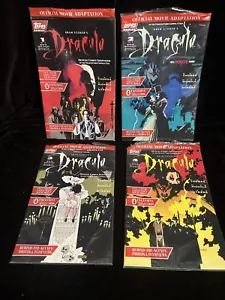 BRAM STOKER'S DRACULA #1-4 Topps COMPLETE SET 1992 Movie Adaptation w/cards - Picture 1 of 10