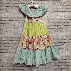 Vestido Nonna's Creations estampado mixto con volantes en capas talla 3 floral niño pequeño - Imagen 1 de 10