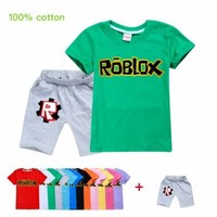 Roblox Boys Girls Kids Cartoon Short Sleeve T Shirt Tops Summer Casual Costumes Ebay - roblox boys shirt code roblox id