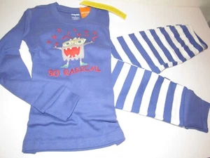 Boys Pajamas Gymboree Gymmies Sz 6 Long Sleeve Pants So Radical Monster Blue NEW - Picture 1 of 2