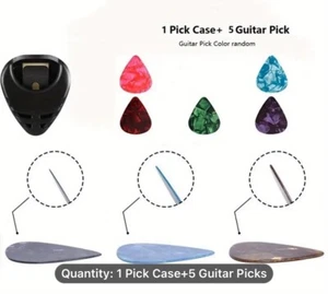 10 Guitar Picks & Guitar Pick Case Adhesive - Picture 1 of 4