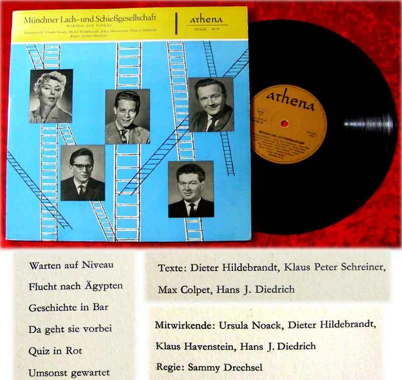 25cm LP Münchner Lach-und Schießgesellschaft Warten auf Niveau (Athena) D - Bild 1 von 1