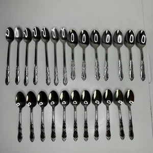 Oneida LTD Wm A. Rogers FENWAY Stainless Steel Spoons Set of 25 - Picture 1 of 8