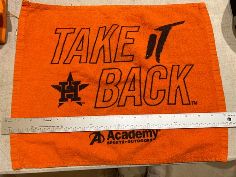 Houston Astros Take It Back, Academy, Orange Rally Towel Cover