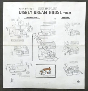 Walt Disney See & Play - Disney Dream House by Marx - Instructions - Picture 1 of 1