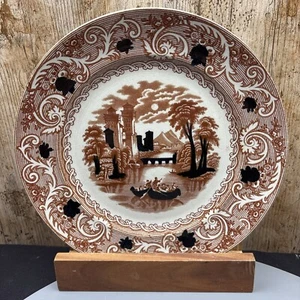 Antique 1901, James Kent Longton, JKL, 10 Inch Display Plate 'Rhine' - Foto 1 di 8