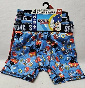 Calzoncillos boxer deportivos SEGA Sonic the Hedgehog para niños, paquete de 4, talla M (8)/nuevos - Imagen 1 de 10