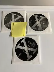 Apple Mac OS X Server 10.3 Panther Three Disk Set, SN Shown, See Details - Picture 1 of 4