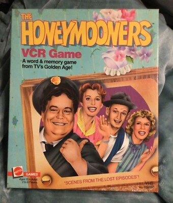 The Honeymooners VCR Game, 1986 Mattel, VHS Tape, Jackie Gleason, Art Carney, VG - Image 1 of 4