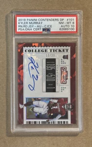 2019 Contenders Draft Kyler Murray Red Ice Rookie Auto Card #101 #’d 12/23 PSA 8 - Bild 1 von 2