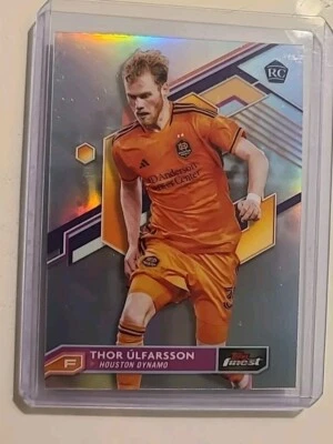 2023 Topps Finest MLS Refractor Thor Ulfarsson RC Houston #53 - Image 1 of 2