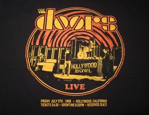 2021 DOORS Hollywood Bowl Live (XL) Shirt JIM MORRISON KRIEGER MANZAREK DENSMORE - Picture 1 of 2
