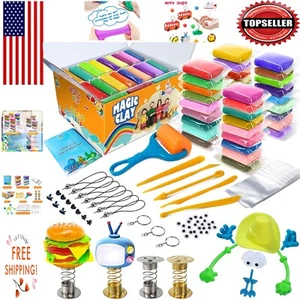 36-Color Air Dry Modeling Clay Kit for Kids - Best Creative Gift for Ages 3-12 - Picture 1 of 8
