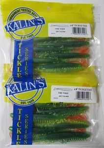 Kalin's Lot of 2: Tickle TAIL 4.8" (Fire Tiger) #48TT8-808 8 PK - Picture 1 of 4