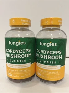 Lot Of 2 Fungies Cordyceps Mushroom Energy Support Gummies 240 Total Exp 8/26 - Picture 1 of 4