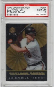 1995 Sportflix UC3 #CS4 Cal Ripken Jr. Cyclone Squad Baltimore Orioles PSA 10 - Bild 1 von 2