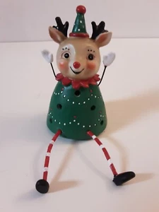 Cuidador de estante de reno iluminado caprichoso de Navidad - Imagen 1 de 9