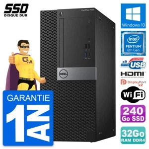 PC tour DELL OptiPlex 7050 Pentium G4400 RAM 32Go SSD 240Go HDMI Windows 10 Wifi - Bild 1 von 7