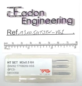 M3 x 0.5mm Metric Tap Set by YG-1, HSS. T7109209. Brand new. - Picture 1 of 1