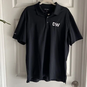 XL DW Sport Tek Black Short Sleeve Collared Polo Shirt Golf Work - Picture 1 of 3