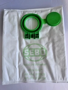 GENUINE SEBO DUST BAGS AIRBELT D D2 8120SE ULTRA STORM TITAN TOTAL - 10 BAGS! UK - Picture 1 of 4