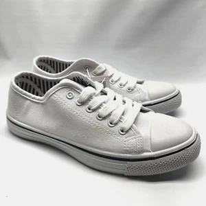 Hágalo usted mismo Zapatos de Lona Mujeres Talla 8 Decorar Con Cordones Adornar Puntera Gorra - Imagen 1 de 10