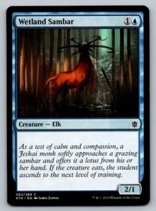 Wetland Sambar Magic The Gathering Kahns of Tarkir 2014 MTG Card FREE SHIPPING ! - Picture 1 of 3