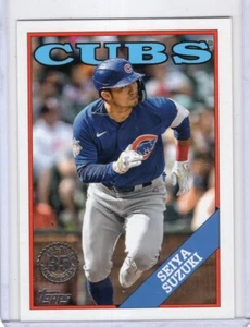 2023 TOPPS BASEBALL INSERT CARD # T88-73 - SEIYA SUZUKI - CHICAGO CUBS - Picture 1 of 2