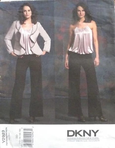 Vogue 2923 pattern Donna Karan size 14-18 DKNY jacket, top & pants uncut - Picture 1 of 2