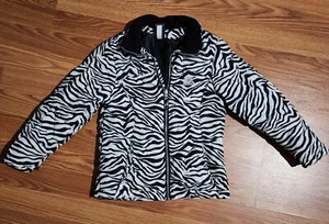 ZeroXposur Zebra Print  Puffy Jacket Size Girls Small 7/8 - Picture 1 of 5