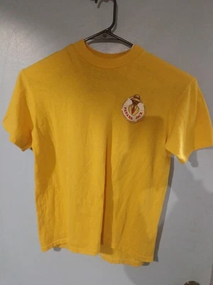 Camiseta vintage PANAMÁ JACK para hombre grande amarilla gráfica puntada única playa años 90  Foto 1 de 3