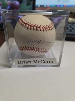 AUTOGRAPHED BASEBALL BRIAN MCCANN HOUSTON ASTROS TRISTAR CERT - Image 1 of 4