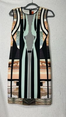 Vestido para mujer Clover Canyon estampado funky audaz grande Foto 1 de 4