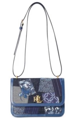 Bolsa tiracolo 29b Ralph Lauren patchwork pequena sophee ombro - Imagem 1 de 4