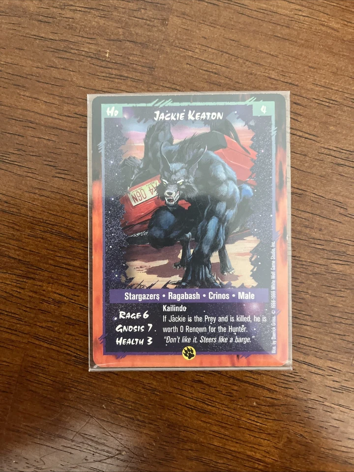 Jackie Keaton  : RAGE Las Vegas CCG card werewolf TCG - Image 1 of 2