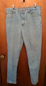 American Eagle Men's Vintage 1990s Authentic Mountain Blue Denim Jeans 36x32 - Picture 1 of 6