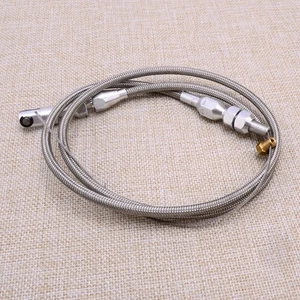 36" Adjustable Car Throttle Accelerator Cable Stainless Steel Braided Style - Bild 1 von 5