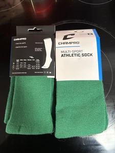 2 pares de calcetines de béisbol Champro medianos verdes - Imagen 1 de 5