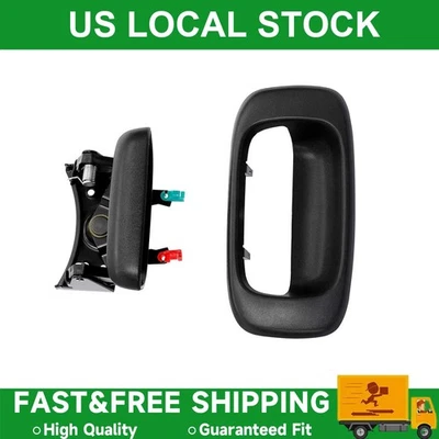 Tailgate Handle w/ Bezel & Clips Fits 1999-2007 Chevy Silverado GMC Sierra New - Image 1 of 4