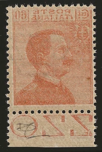 1926 Regno d'Italia - Michetti 60 c. decalco bordo di foglio firmato Carraro MNH - Picture 1 of 2