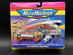 1998 Micro Machines #15 SERVICE MASTERS gas tanker ford ranchero tow truck TEAM - Picture 1 of 4