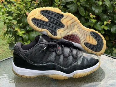 Zapatillas deportivas Air Jordan 11 retro bajas "72-10" para hombre talla 11 negras blancas Foto 1 de 4