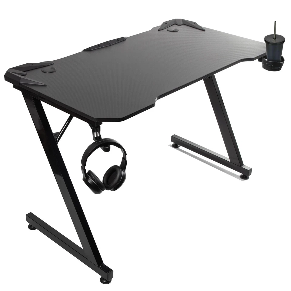 Scrivania Gaming NanoR Nera 150kg Portabicchieri RS345