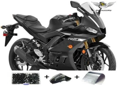 Carenado FK apto para Yamaha 2019-2021 R3/R25 negro mate kit moldeado por inyección g002 Foto 1 de 4