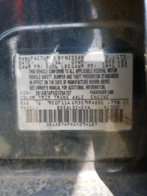 Nissan Sentra 2016 motor de 1,8 L conjunto completo fabricante de equipos originales 88 k millas azul Foto 1 de 4