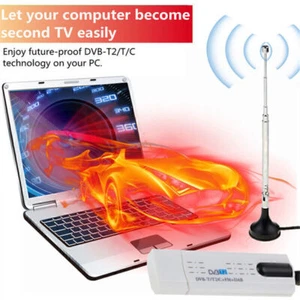 Digitaler Satellit DVB t2 USB TV Stick Tuner mit Antenne Remote HD TV Recei G6I5 - Bild 1 von 10